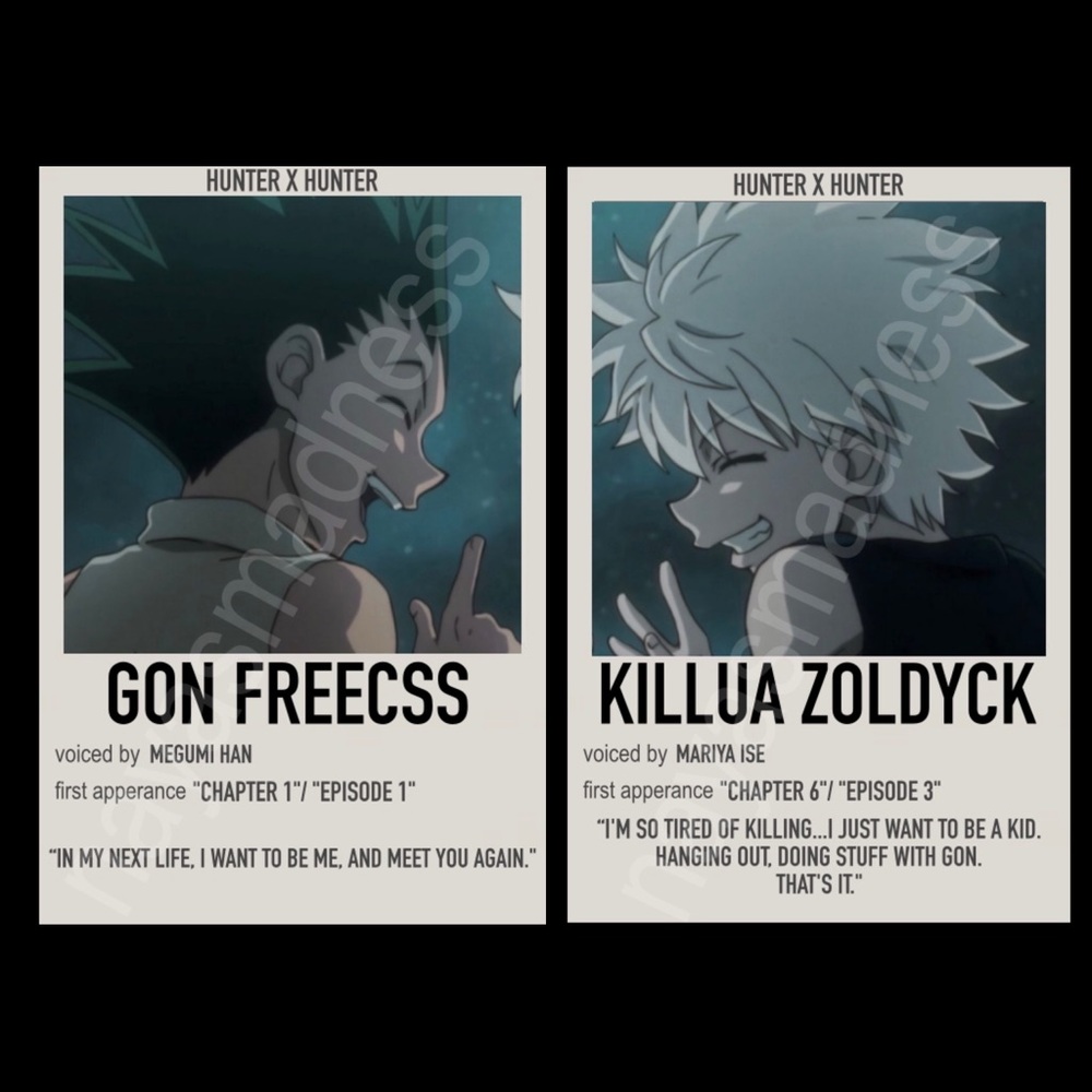 HunterxHunter Bestfriend Character Match Anime Keychain